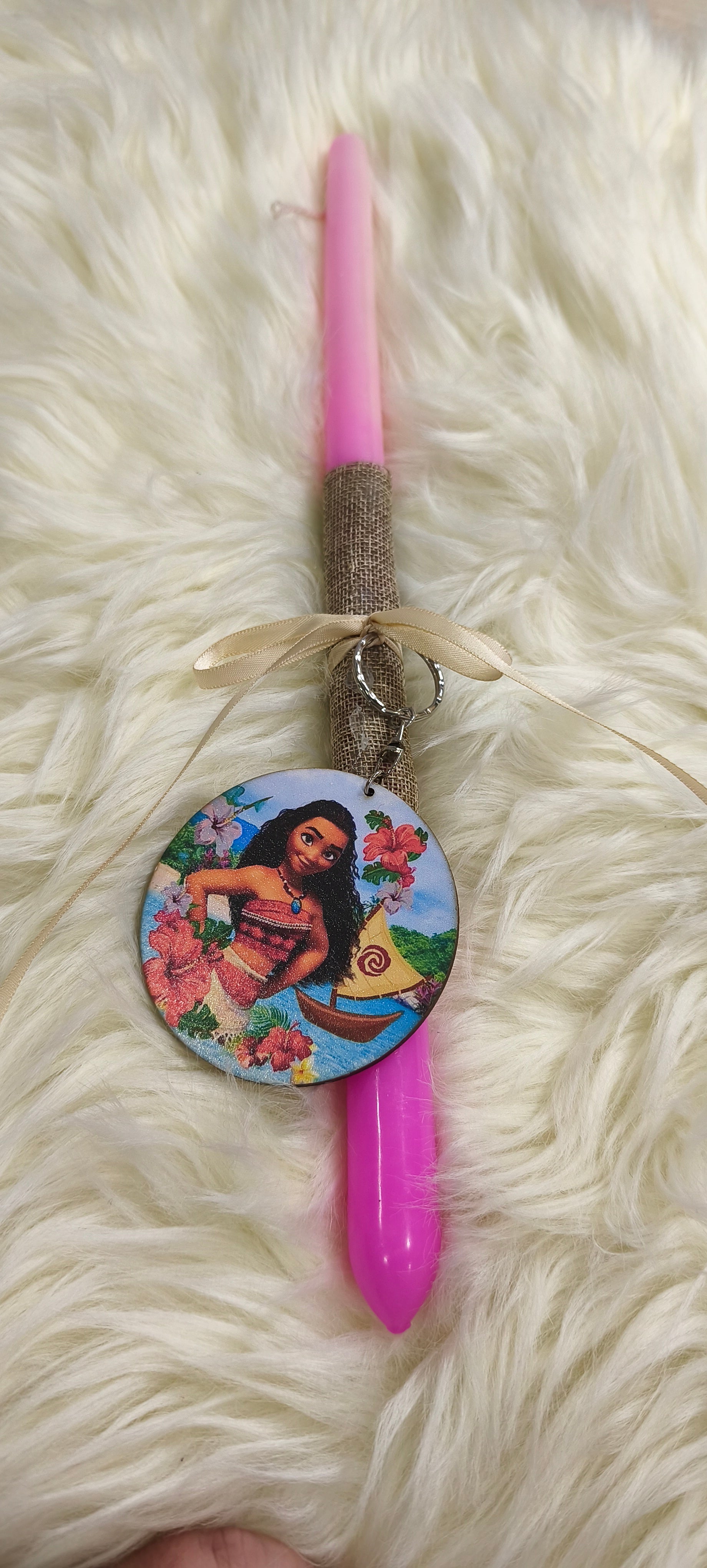 Παιδική Πασχαλινή Λαμπάδα με Μπρελόκ Moana