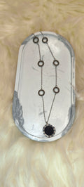 Ατσάλινο Μακρύ Κολιέ Γυναικείο με Κυκλικά Στοιχεία – Minimal Design