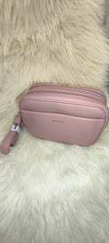 Maxfly Pink Triple-Zip Camera Bag – Chic Ροζ Τσάντα Χιαστί