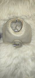 Pelle Intrecciata Woven Tote – Τσάντα Χειρός παστέλ κίτρινο με Πλεκτό Σχεδιασμό