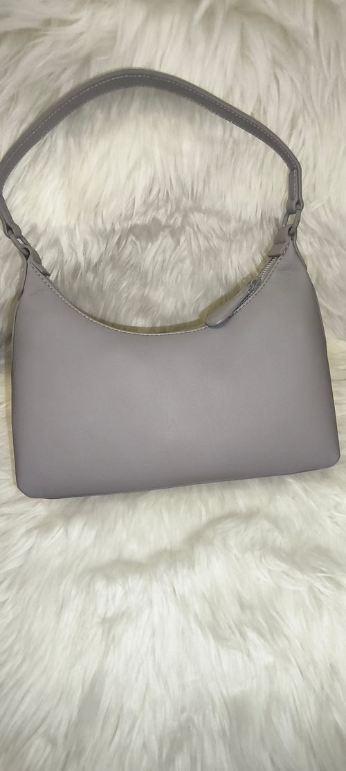 David Jones Stone Grey Shoulder Bag – Minimal Τσάντα Ώμου σε Γκρι-Ποντικί Απόχρωση