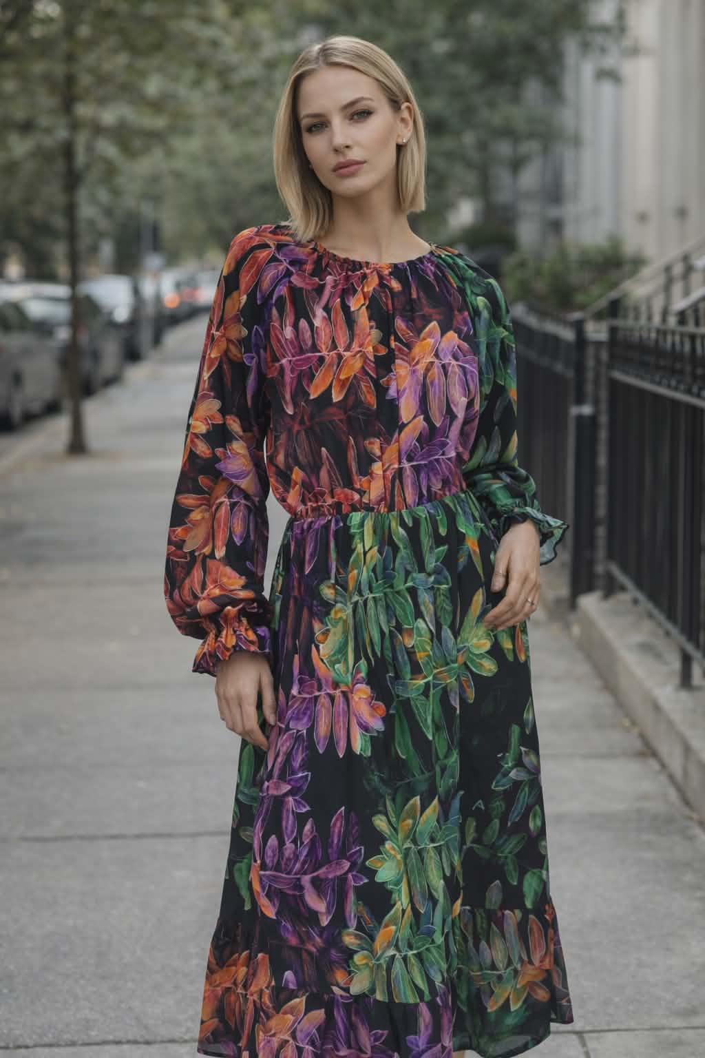 Μάξι φόρεμα floral